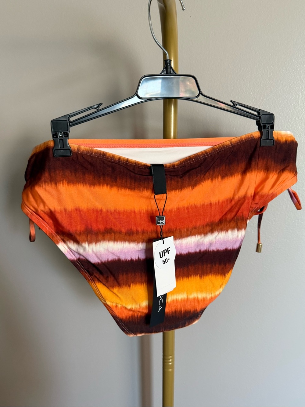 NWT La Blanca Side-Tie Bikini Bottom – Sunset Print (Size 14) - Picture 3 of 5